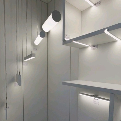 ตกแต่งโปรไฟล์อลูมิเนียม LED ที่ถูกระงับ 6063 T5 เส้นผ่านศูนย์กลาง 120 มม. รอบ LED Extrusion