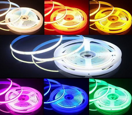 ราคาดี 24VDC แถบไฟ LED แบบยืดหยุ่น COB 320 Leds 8mm IP20 สำหรับตกแต่งในร่ม ออนไลน์