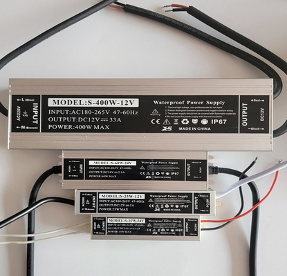 ราคาดี แหล่งจ่ายไฟ LED 12V 24V กลางแจ้ง 60W - 500W IP67 ไดร์เวอร์ LED กันน้ำสำหรับ LED Strip Light ออนไลน์