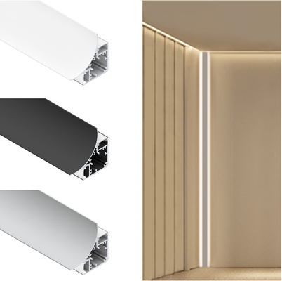 ราคาดี รูปทรงมุม LED Strip โปรไฟล์อลูมิเนียม Anodizing Finish ด้วย PMMA Cover ออนไลน์